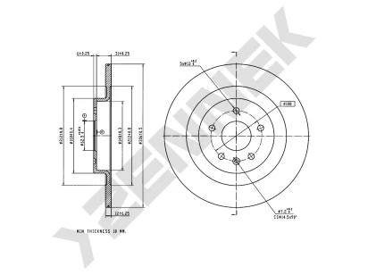 Brake disk DBD0343