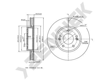Brake disk DBD0385