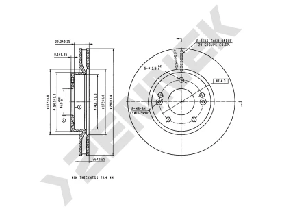 Brake disk DBD0379