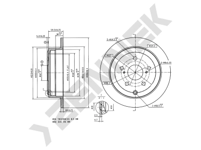 Brake disk DBD0340