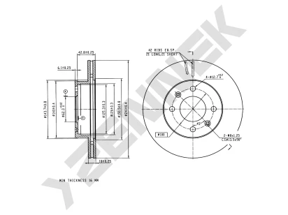 Brake disk DBD0349