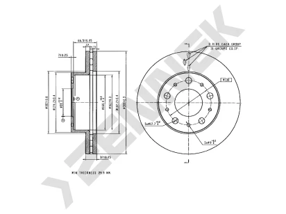 Brake disk DBD0380