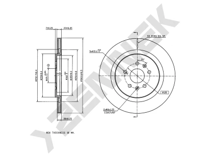 Brake disk DBD0355