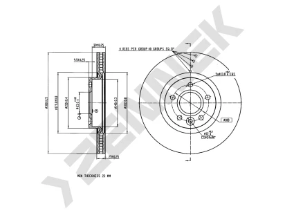 Brake disk DBD0386