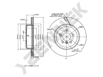 Brake disk DBD0376