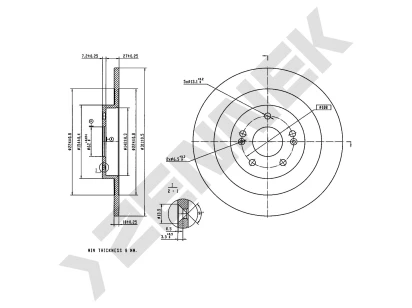 Brake disk DBD0344