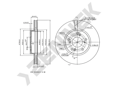 Brake disk DBD0384