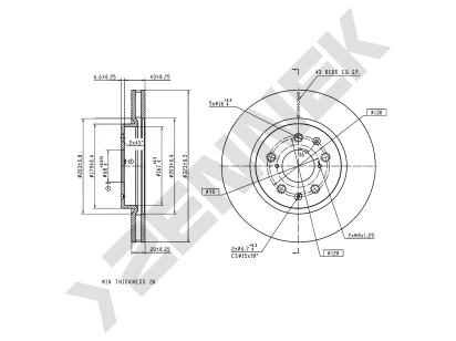 Brake disk DBD0353