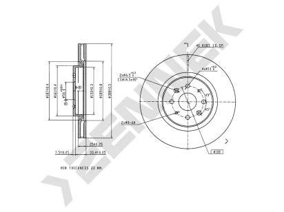 Brake disk DBD0358