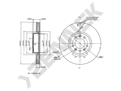 Brake disk DBD0370