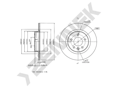Brake disk DBD0346