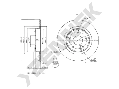 Brake disk DBD0345