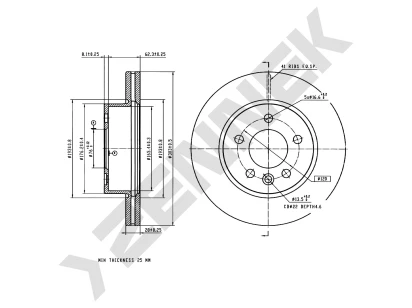 Brake disk DBD0382