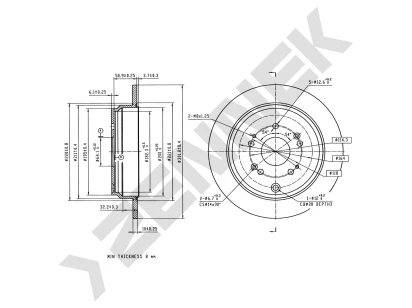 Brake disk DBD0341