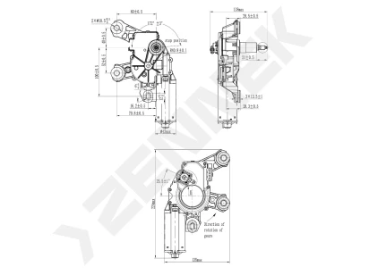 Wiper motors DWM0012