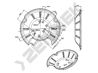 Brake disk protector DCD0384
