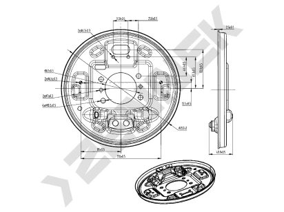 Brake disk protector DCD0461