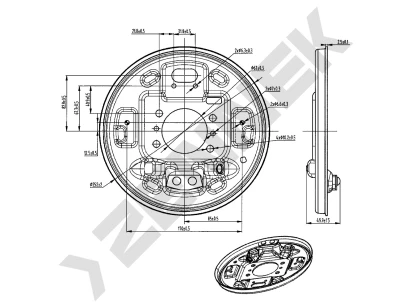 Brake disk protector DCD0462