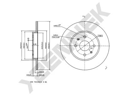 Brake disk DBD0348
