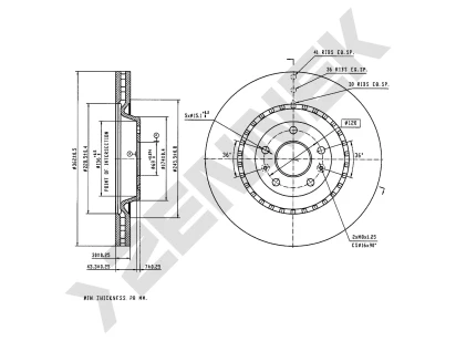 Brake disk DBD0354
