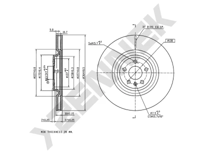 Brake disk DBD0357