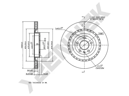 Brake disk DBD0360