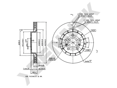 Brake disk DBD0361