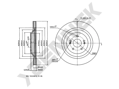 Brake disk DBD0362