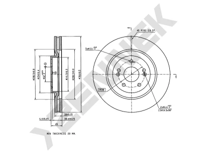 Brake disk DBD0364