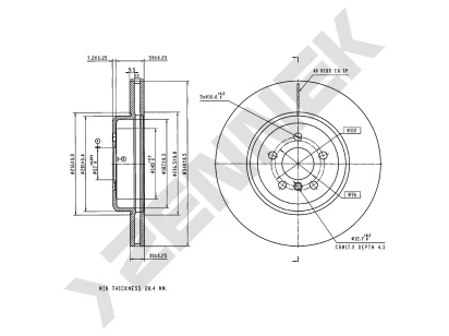 Brake disk DBD0367