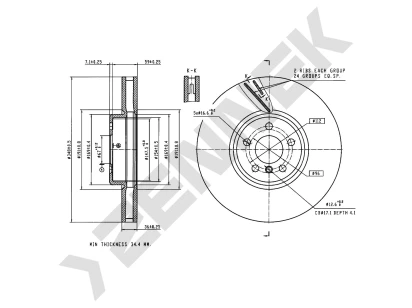 Brake disk DBD0369