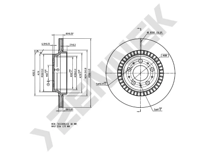Brake disk DBD0381