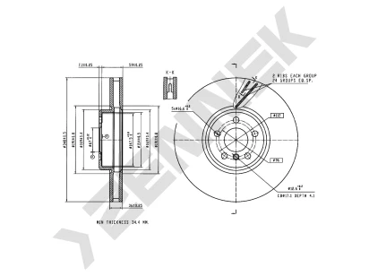 Brake disk DBD0387