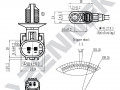 Датчик ABS DAS0015_5